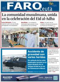Portada de El Faro de Ceuta (España)