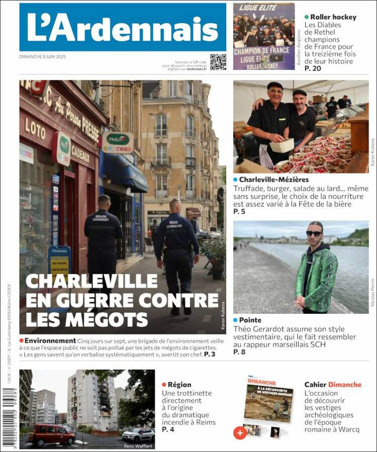 Portada de L'Ardenais (Francia)