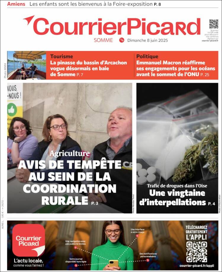 Portada de Courrier Picard (Francia)