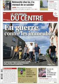 Portada de Le Journal du Centre (Francia)
