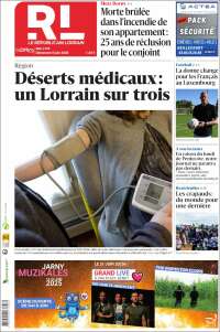 Portada de Le Republicain Lorrain (France)