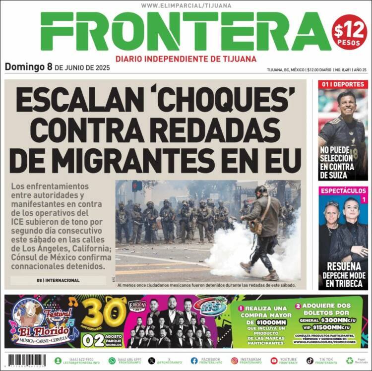 Portada de Frontera (México)