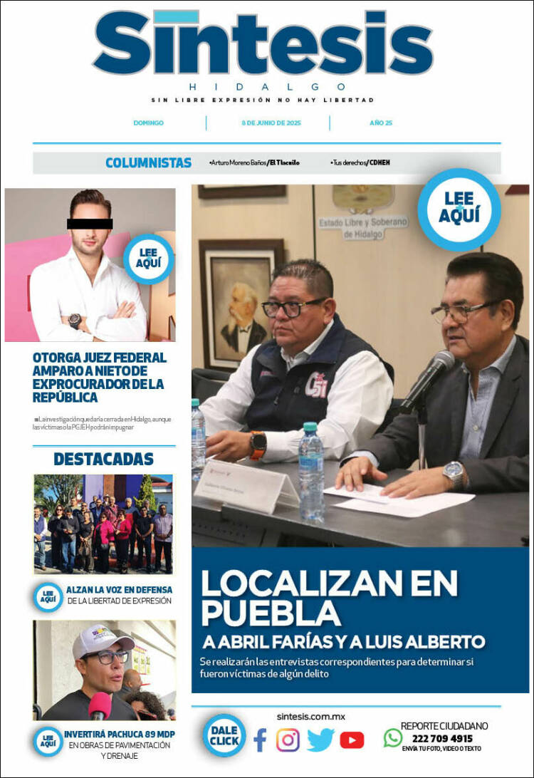 Portada de Sistesis - Hidalgo (México)
