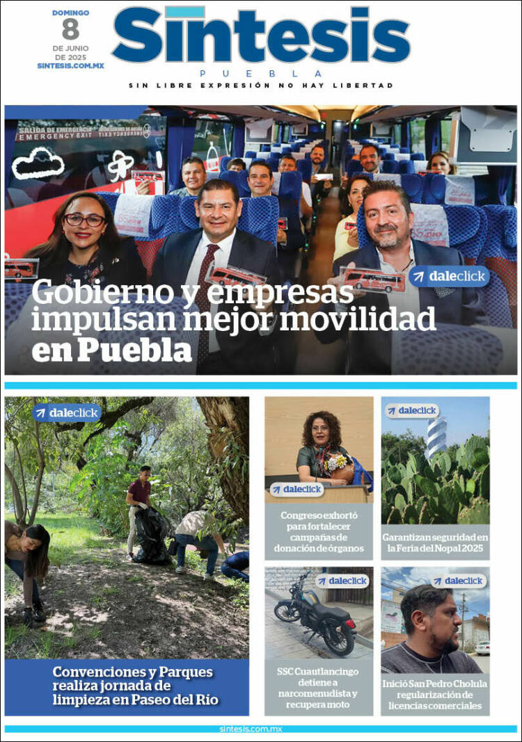 Portada de Síntesis - Puebla (México)