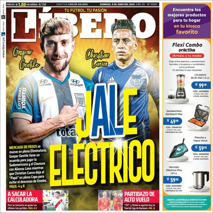 Portada de Líbero (Perú)