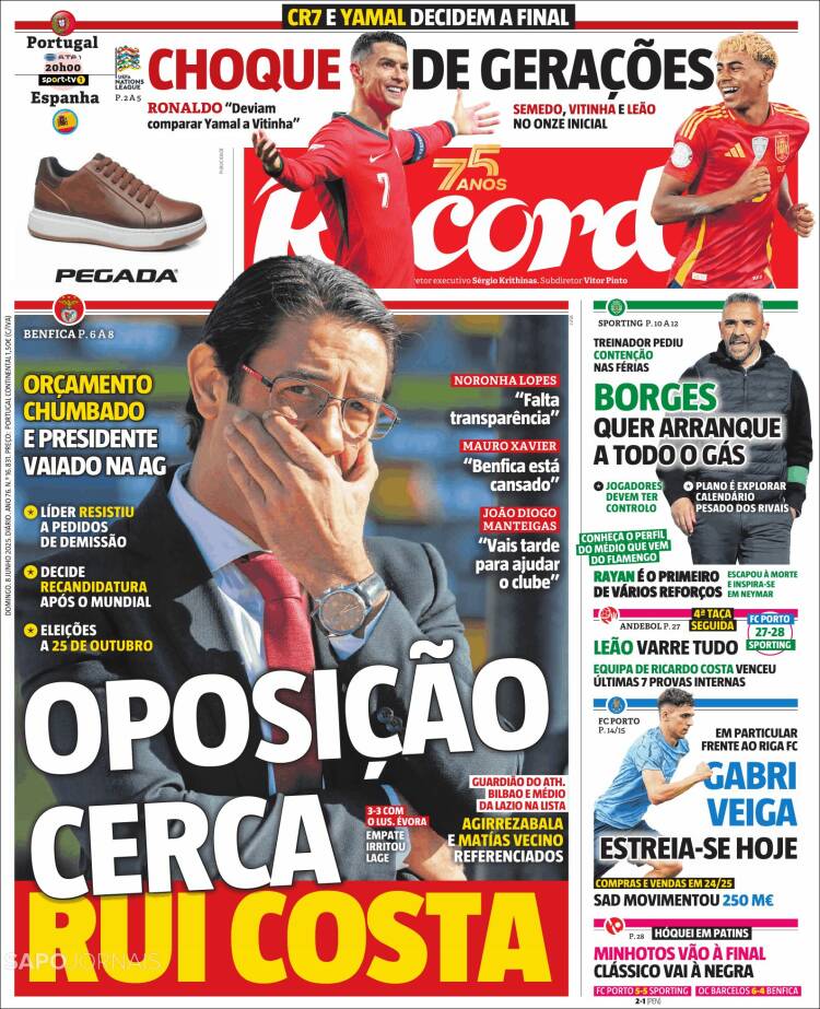 Portada de Record (Portugal)