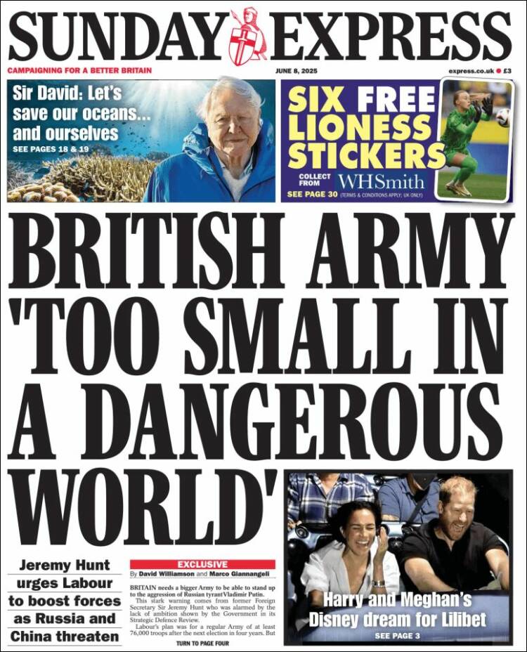 Portada de Daily Express (United Kingdom)