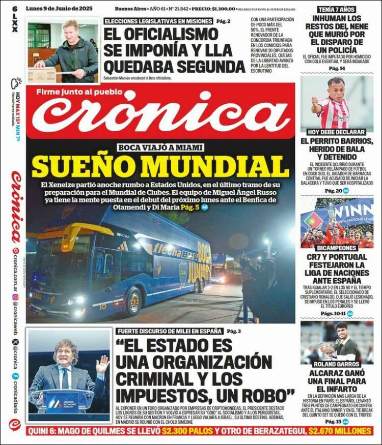 Portada de La Voz del Chaco (Argentina)