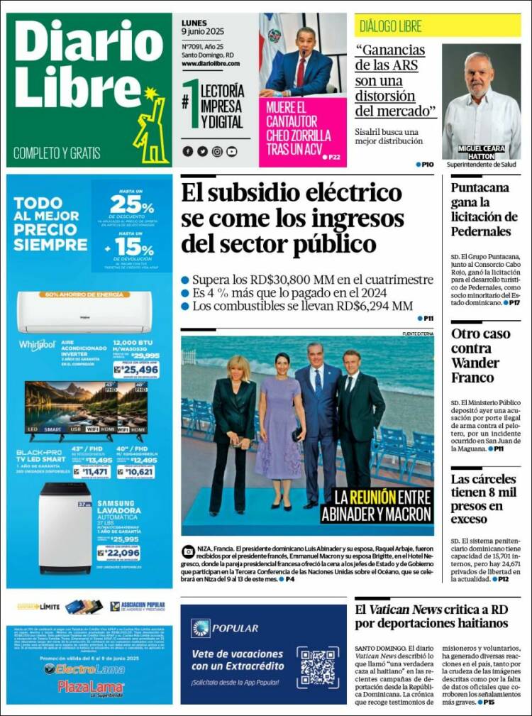 Portada de Diario Libre (Dominican Rep.)