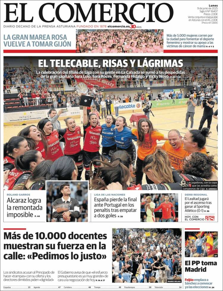 Portada de El Comercio - Gijón (Spain)