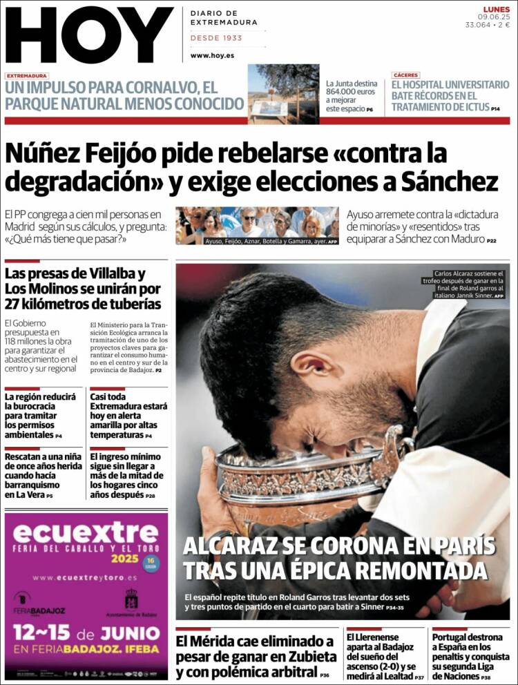 Portada de Hoy - Caceres (Spain)