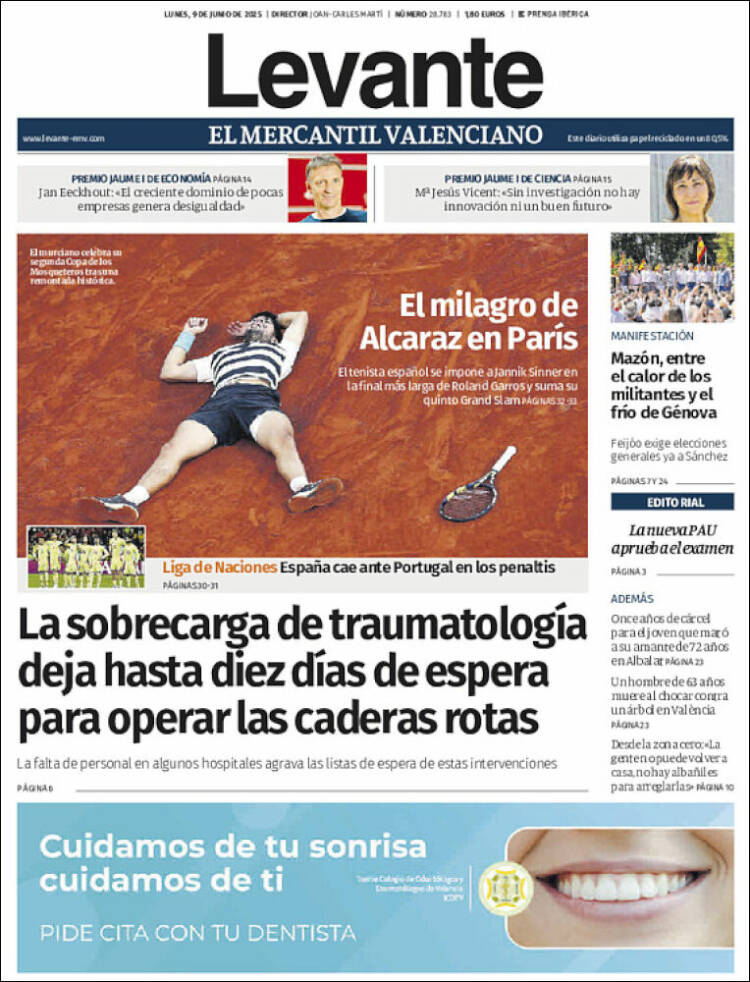 Portada de Levante (España)