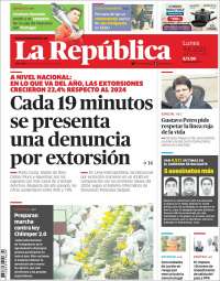 Portada de La Republica (Peru)