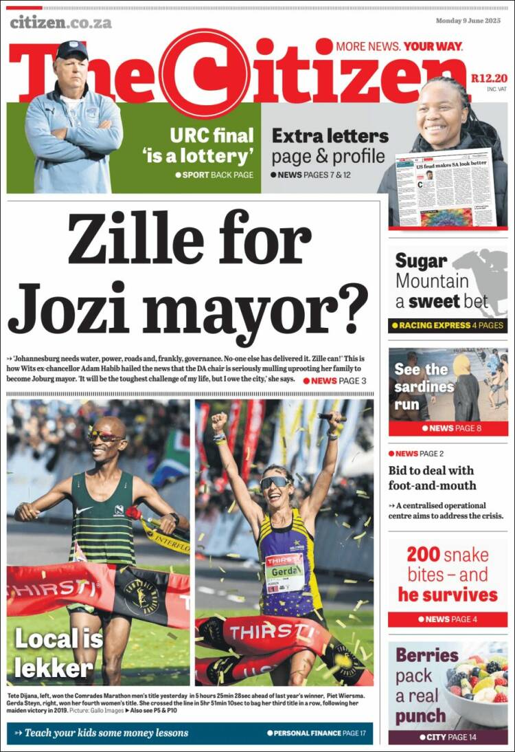 Portada de The Citizen (South Africa)