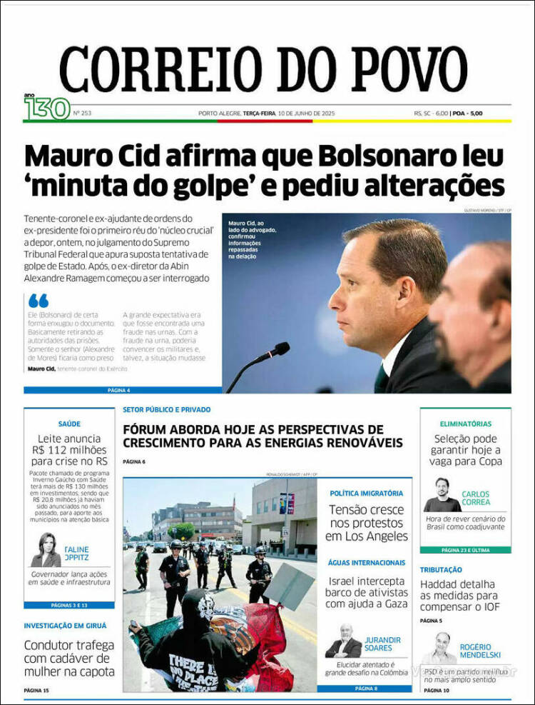 Portada de Correio Do Povo (Brasil)