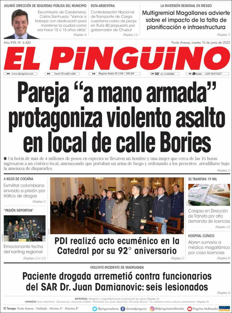 Portada de El Pingüino (Chile)