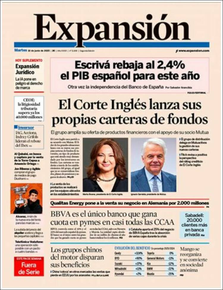 Portada de Expansión (España)