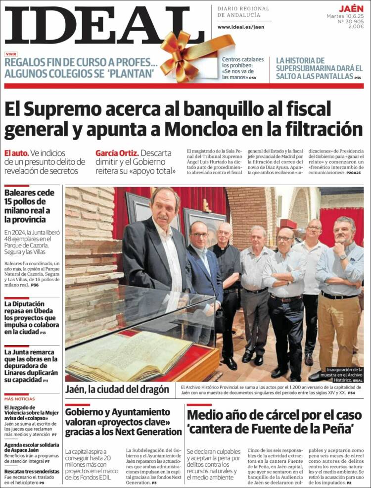Portada de El Ideal de Jaén (España)