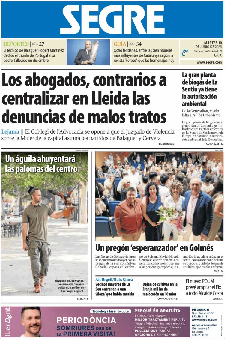 Portada de Segre  (España)