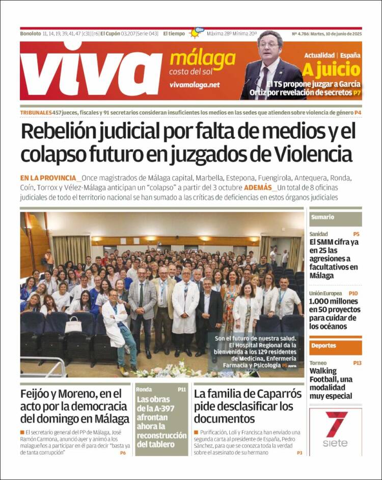 Portada de Viva Málaga (España)