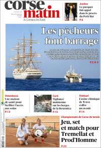Portada de Corse-Matin (Francia)