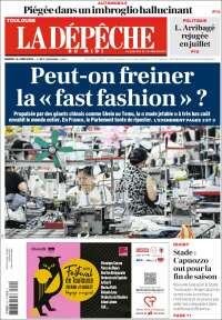 Portada de La Dépêche du Midi (Francia)