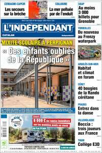 Portada de Le Indépendant (Francia)