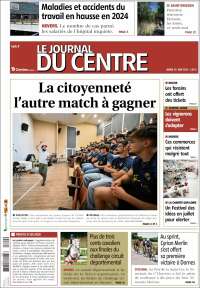 Portada de Le Journal du Centre (Francia)