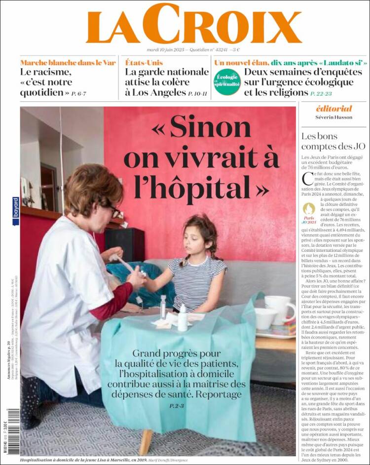 Portada de La Croix (Francia)