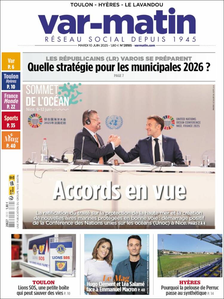 Portada de Var-Matin (France)