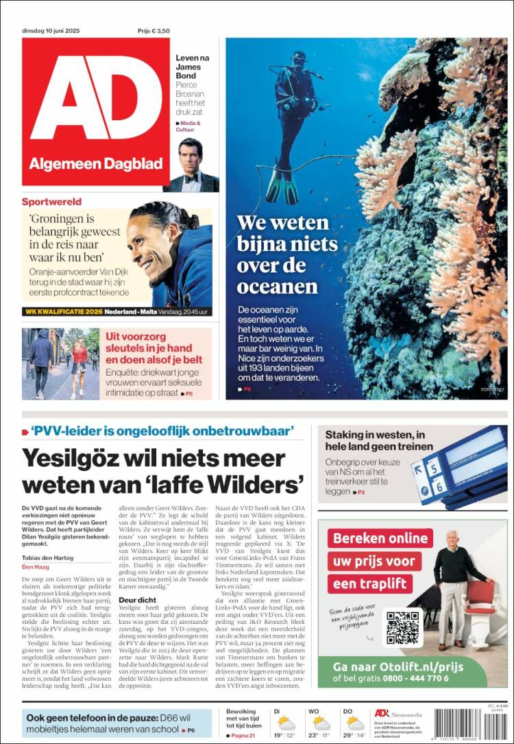 Portada de AD (Países Bajos)