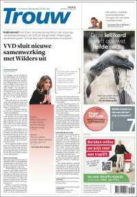 Portada de Trouw (Países Bajos)