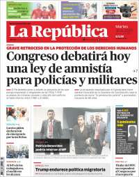 Portada de La Republica (Perú)
