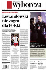 Portada de Gazeta Wyborcza (Polonia)
