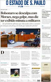 Portada de O Estado de São Paulo (Brésil)