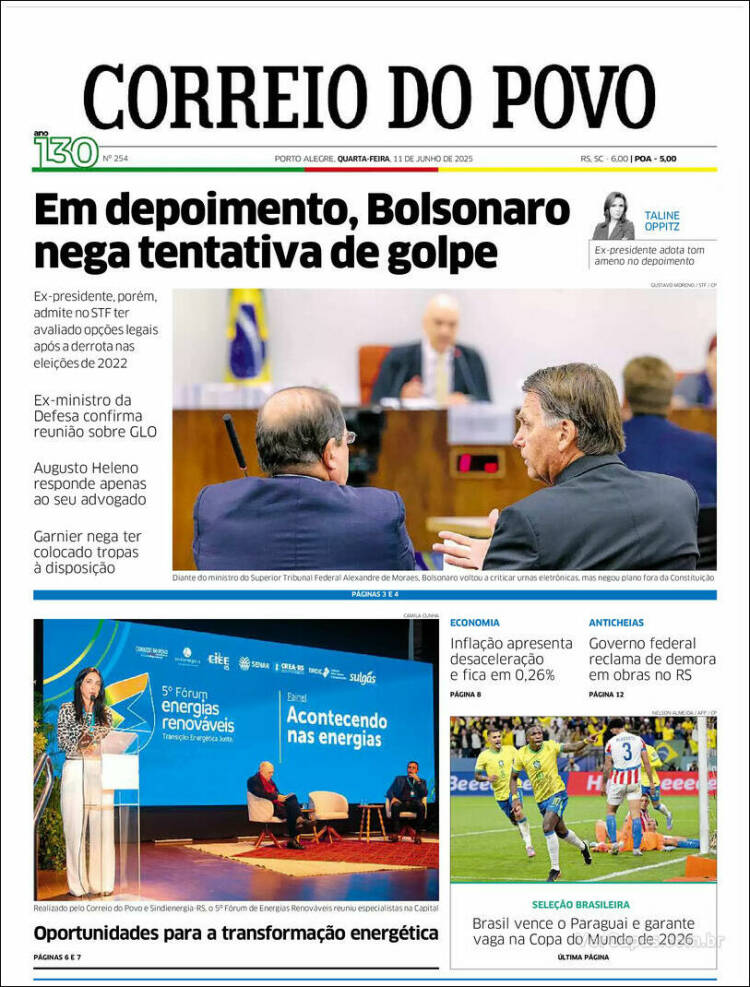 Portada de Correio Do Povo (Brasil)