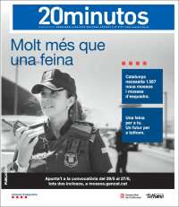 Portada de 20 Minutos - Barcelona (España)