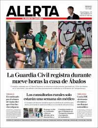 Portada de Alerta - El Diario de Cantabria (España)