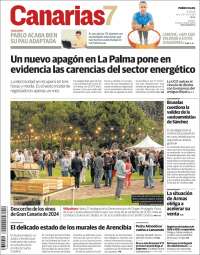Portada de Canarias 7 (España)