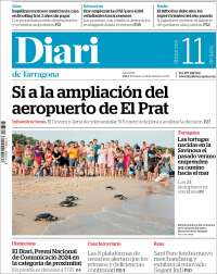 Portada de Diari de Tarragona (España)