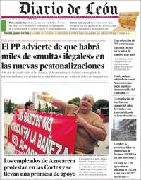 Portada de Diario de León (España)