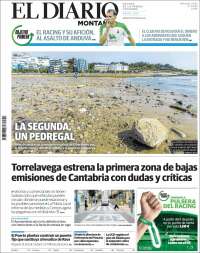 Portada de El Diario Montañés (España)