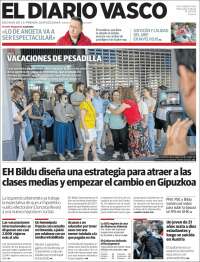 Portada de Diario Vasco (España)