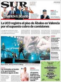 Portada de Diario el Sur (España)