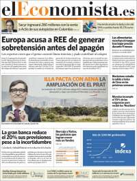 Portada de El Economista (España)