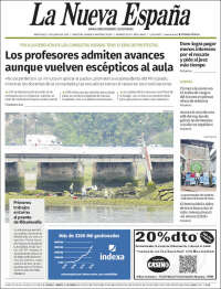 Portada de La Nueva España (España)