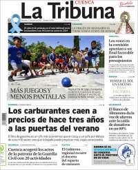 Portada de La Tribuna de Cuenca (España)