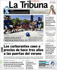 Portada de La Tribuna de Cuenca (España)