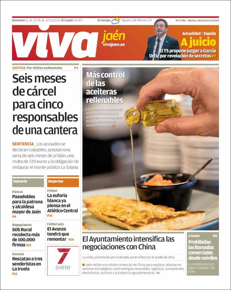 Portada de Viva Jaén (España)