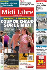 Portada de Midi Libre (Francia)